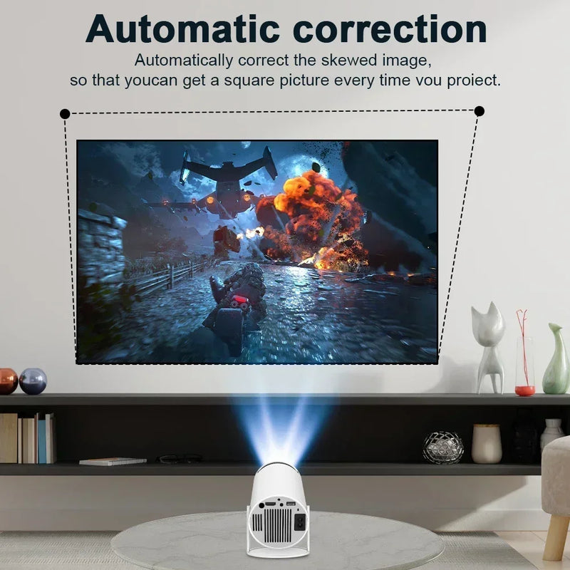 Projetor HY300 PRO 4K Android 11 Dual Wifi6  BT5.0 1080P 1280*720P Home Cinema