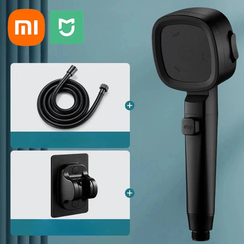 Xiaomi-Mijia Cabeça De Chuveiro De Alta Pressão, Economia De Água, 3 Modos, Pulverizador De Água Ajustável, Acessórios Do Banheiro