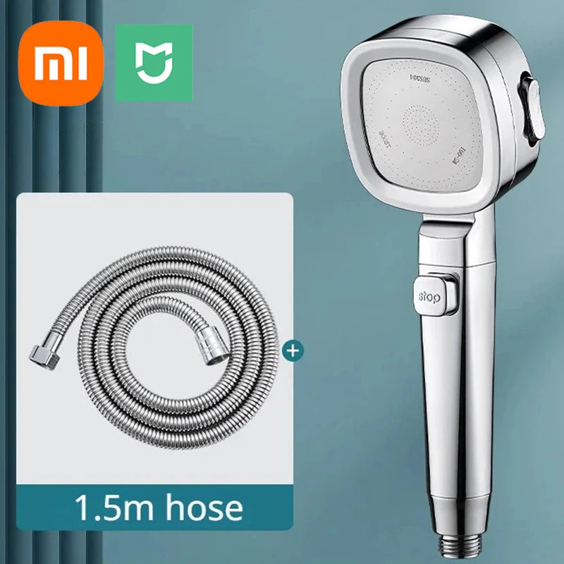 Xiaomi-Mijia Cabeça De Chuveiro De Alta Pressão, Economia De Água, 3 Modos, Pulverizador De Água Ajustável, Acessórios Do Banheiro